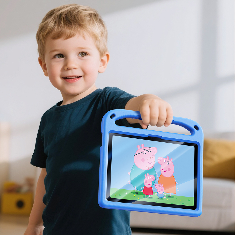 Детский чехол синего цвета на планшет iPad Air 11 (2024-) и Pro 11 (2024-), серия Puff Series Case от Dux Ducis