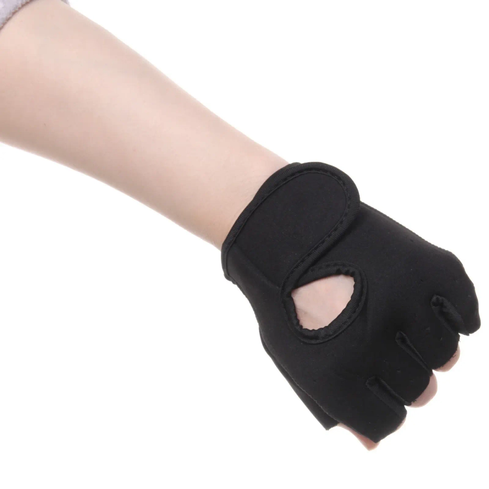 Перчатки для фитнеса, р-р L, черный