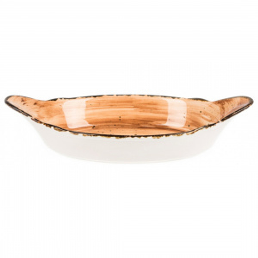 Блюдо (кроншель) Organica Sand овальное 150 мл, длина 22 см, P.L. Proff Cuisine