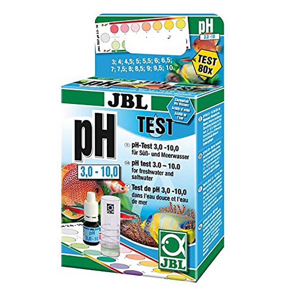 JBL pH Test-Set 3,0-10,0 - тест на pH в диапазоне от 3 до 10 единиц для пресной и морской воды, 80 измерений