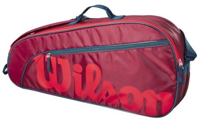 Сумка теннисная Wilson Junior 3 PK Racket Bag - red/infrared