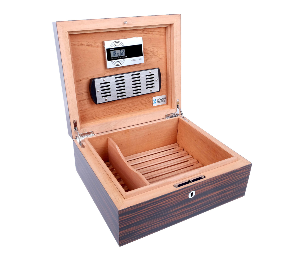 Хьюмидор Howard Miller Эбеновое дерево на 50 сигар УЦЕНКА