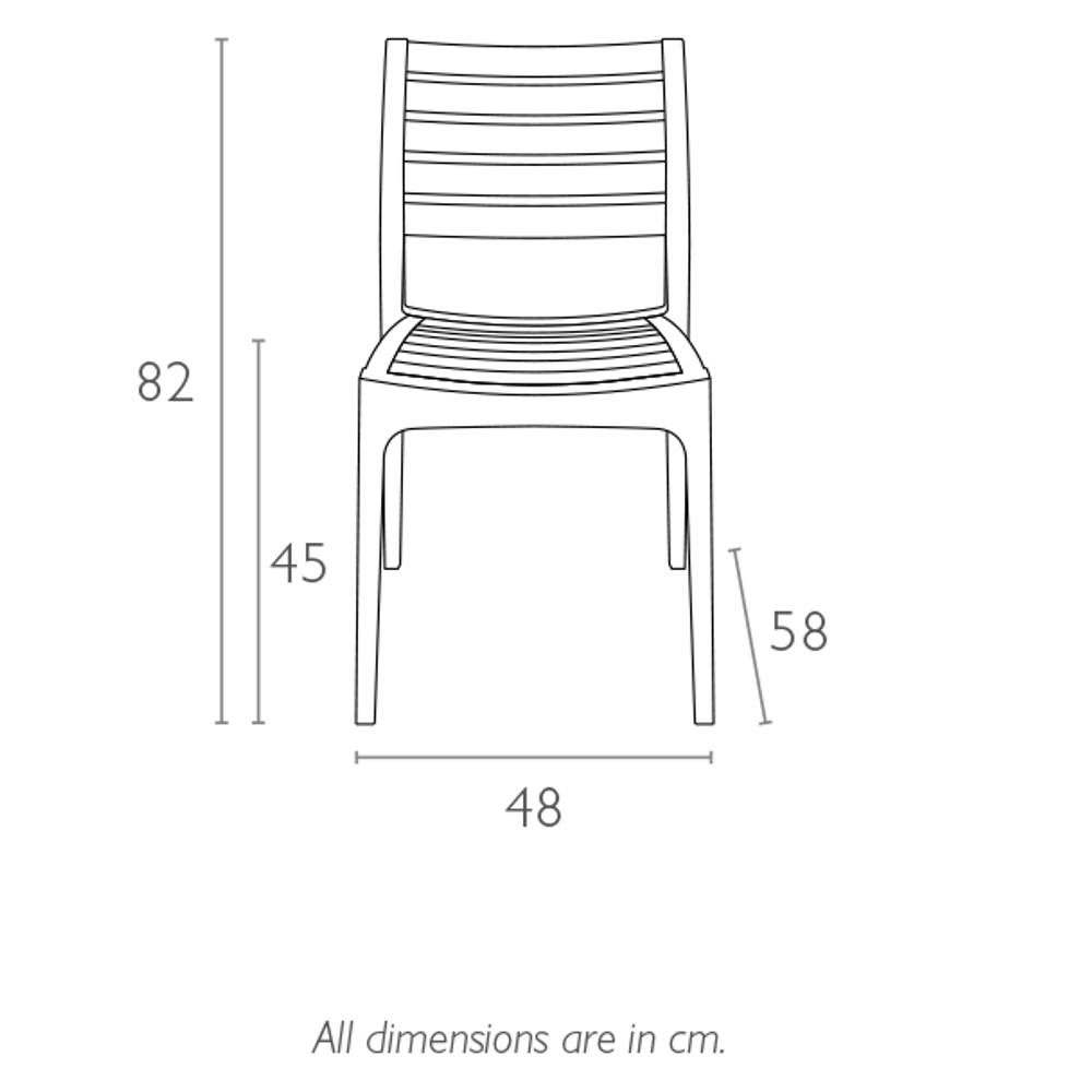 Стул пластиковый Siesta Contract Ares, бежевый
