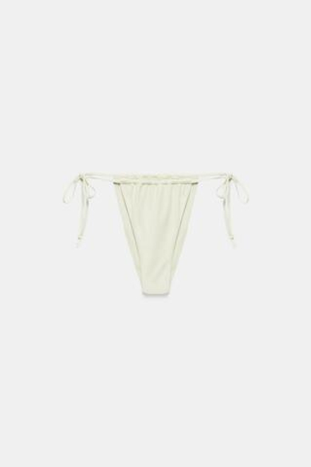 ZARA ПЛАВКИ-БИКИНИ С ЗАВЯЗКАМИ, ЭКРЮ