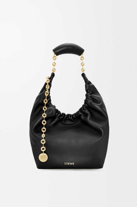 Loewe Маленькая сумка-мешок Squeeze из мягкой кожи ягненка наппа, черный