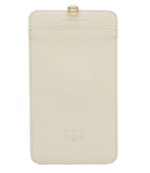 Кожаная сумка для телефона PHONE FOLDER VITELLO MORBIDO Pinko - кремовый(101773 A0QO)