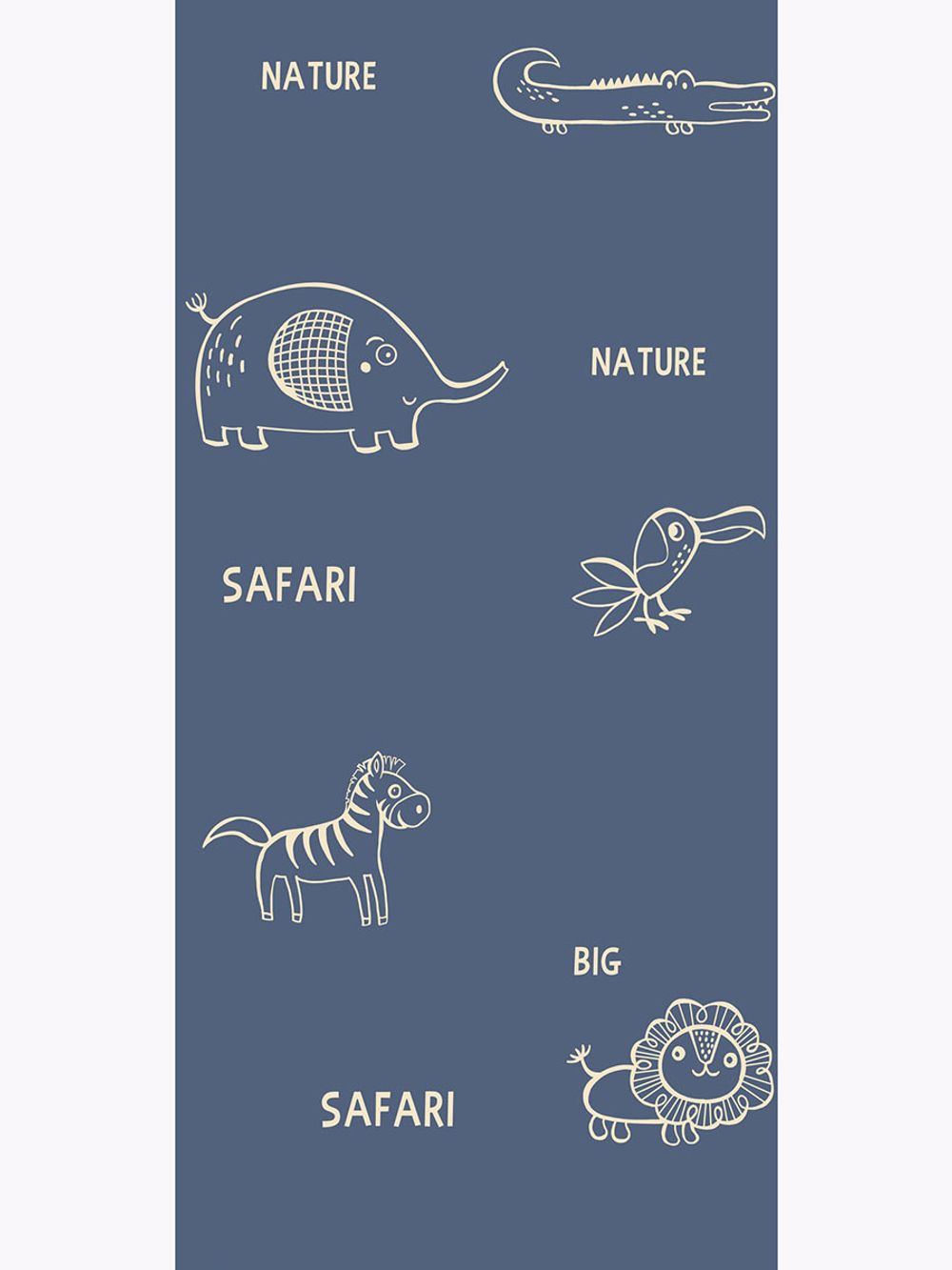 Простынь на резинке Сказка "SAFARI" 90х200 см, перкаль