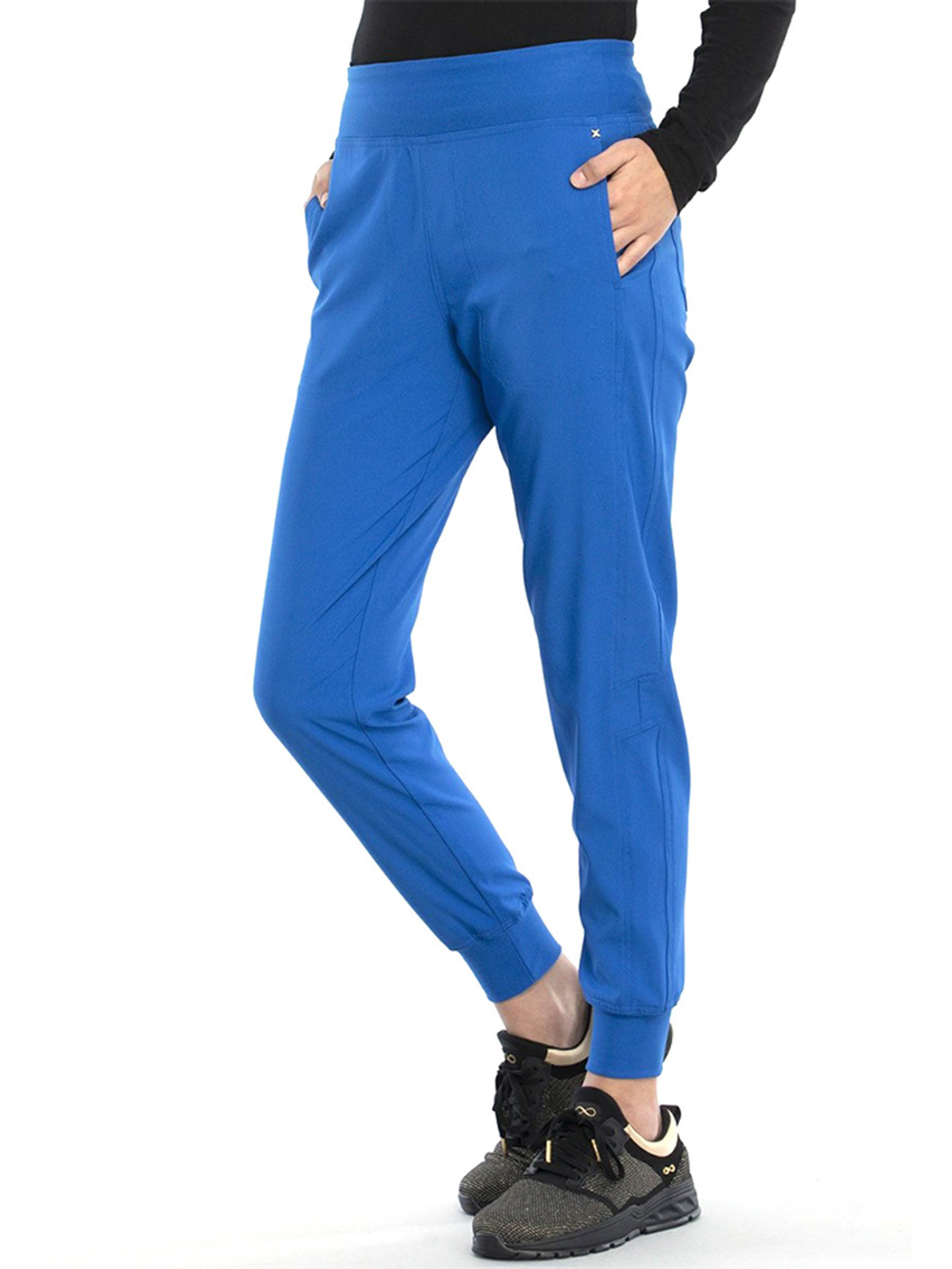 Брюки медицинские женские Cherokee CKK071 с эластичным поясом, голубой, 48