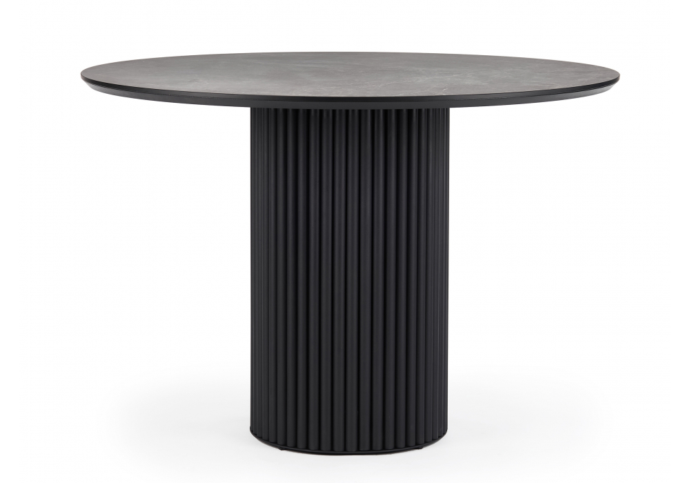 Керамический стол Woodville Барел 110 dolmen cris sahara, черный