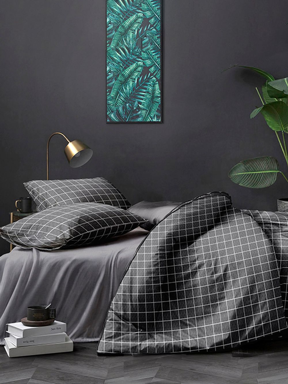 Постельное белье полисатин Simple House "Brugg/Brugg (компаньон)" 2-спальное Наволочка 50х70 см 2 шт Простынь 240x215 см Пододеяльник 175x215 см