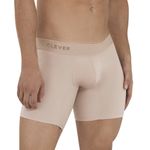 Мужские трусы боксеры удлиненные бежевые Clever NATURA LONG BOXER 112202