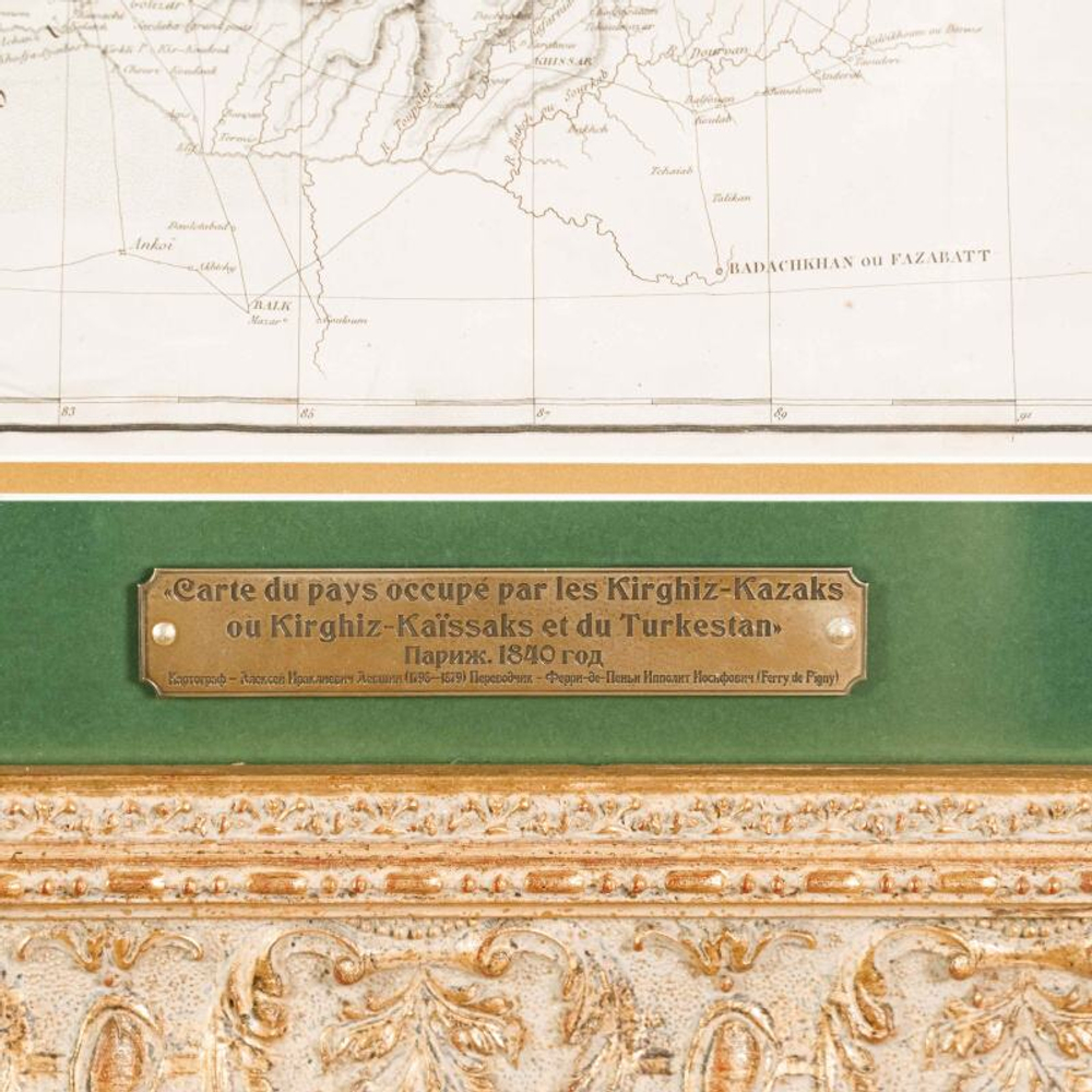 Карта территорий, населенной киргизами-казахами