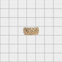 "Вламинг" кольцо в золотом покрытии из коллекции "Рок-н-ролл" от Jenavi