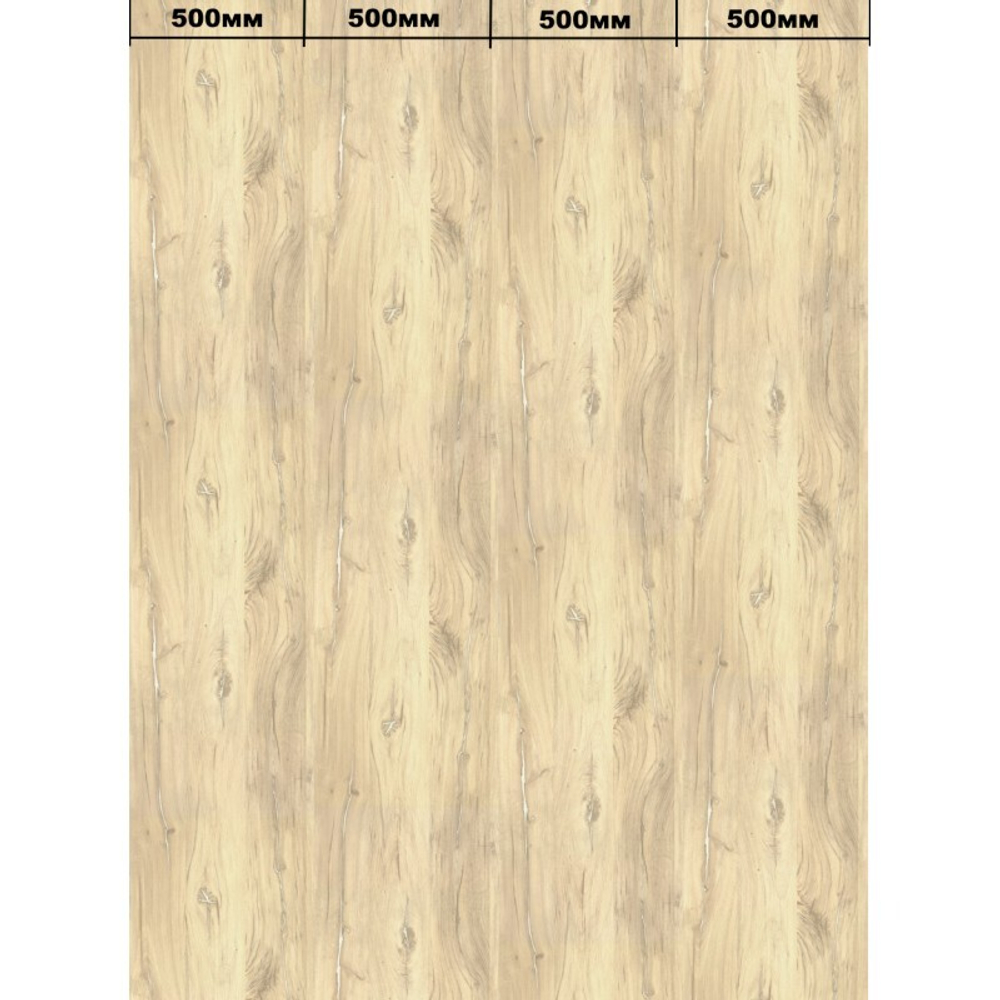 Ламинированная панель ПВХ ВЕК Дуб Флагстафф Песочный 2700х500мм