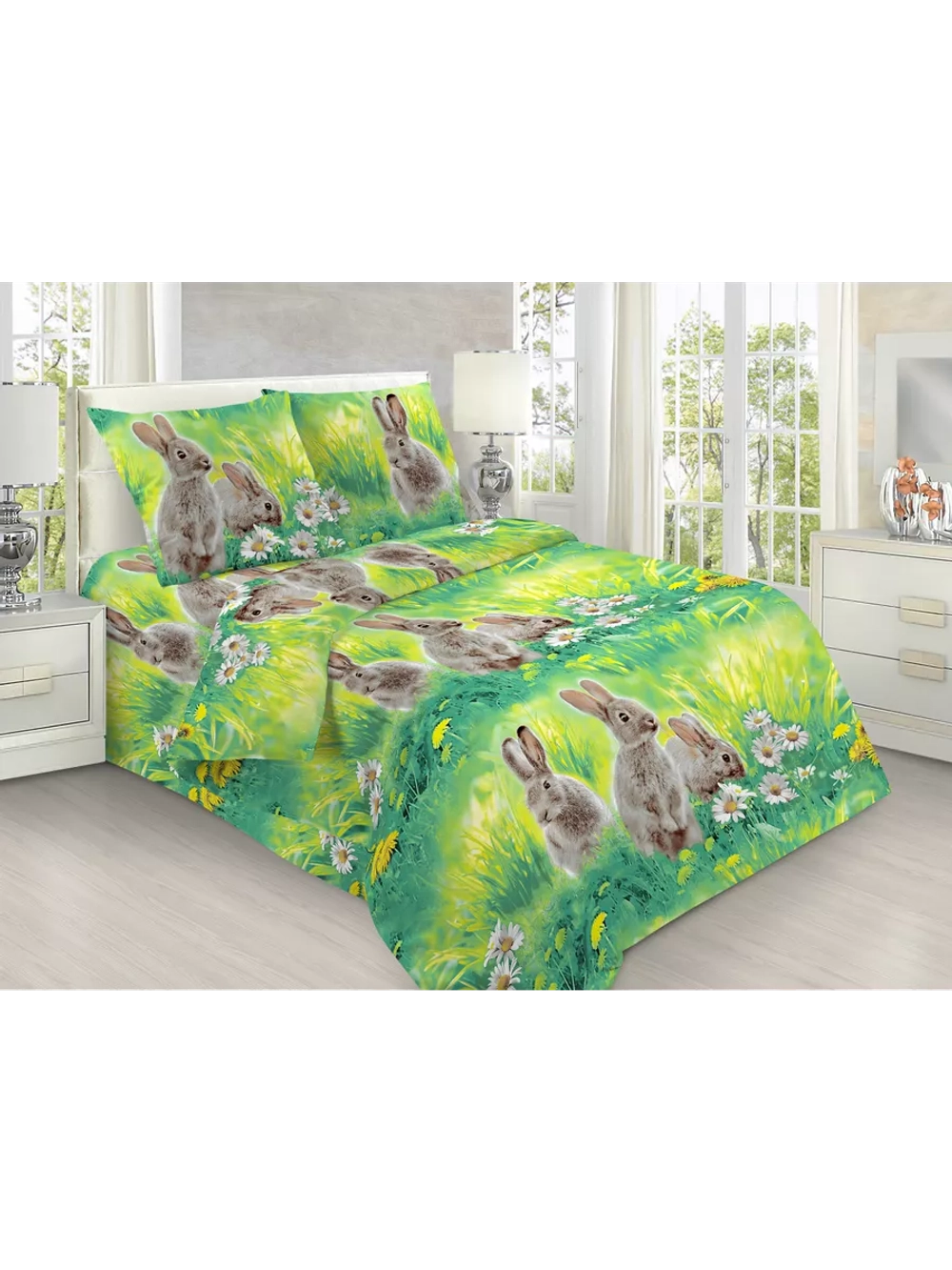 Постельное белье 1.5 спальное 100% хлопок