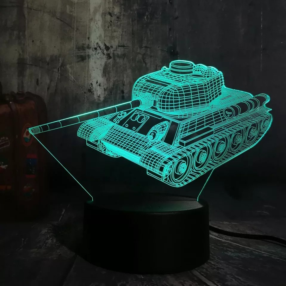 3Д-светильник "Танк Т-34"