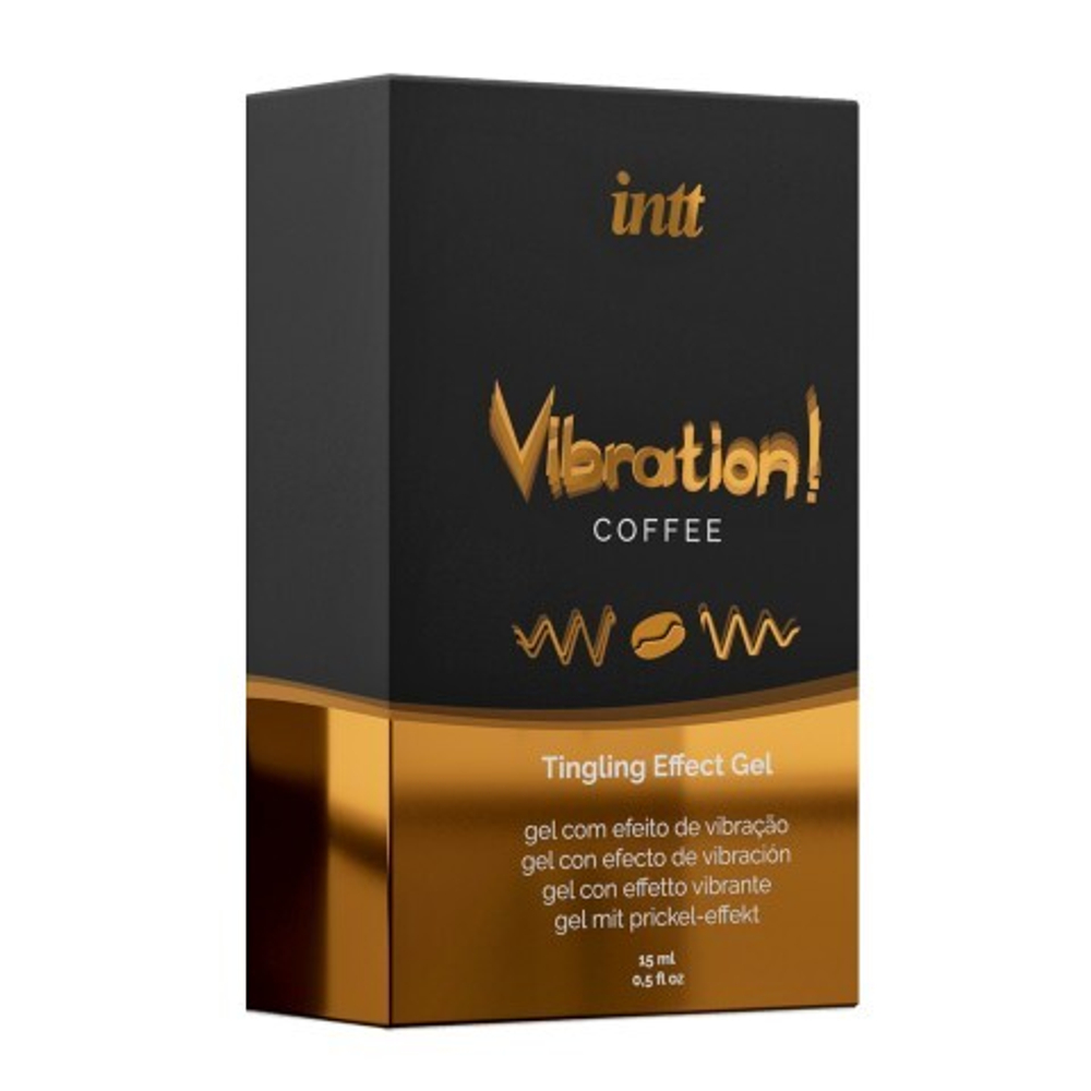 Coffee - Жидкий интимный гель с эффектом вибрации, 15 мл