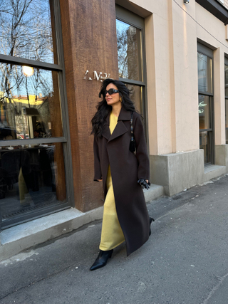 Пальто MARNI, шоколадный