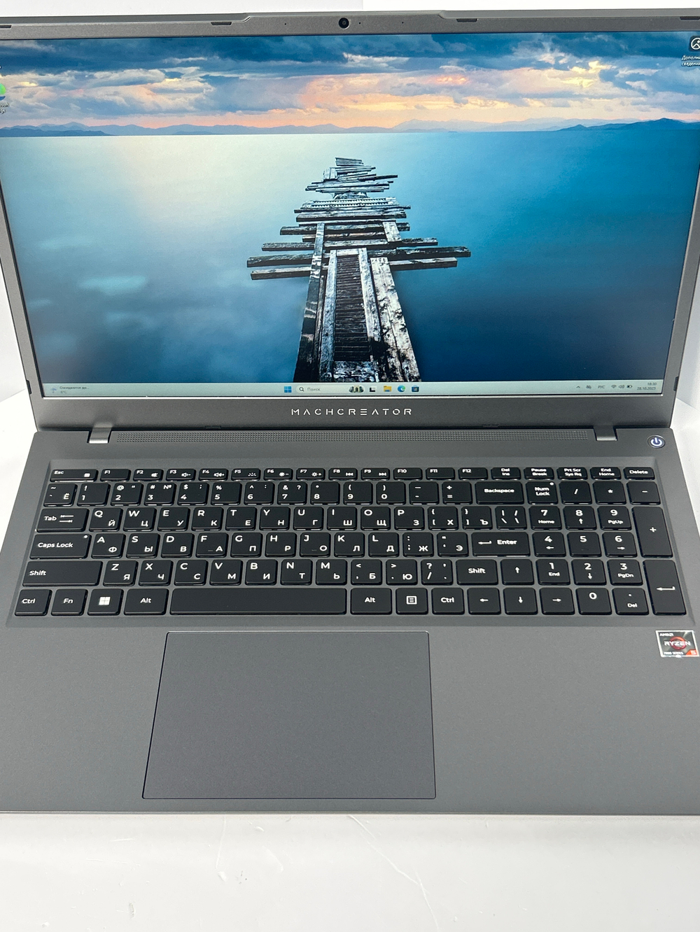 Ноутбук Machcreator Cosmos R17 (JJ00GG00GRU) 17.3"/AMD Ryzen 5 7430U/RAM 16GB/SSD 512GB/AMD Radeon Graphics/1920x1080/IPS 120Hz/Win11/Подсветка кл-ры: LED/Серый Состояние: A1