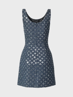 Джинсовый сарафан с пайетками DAN MARALEX