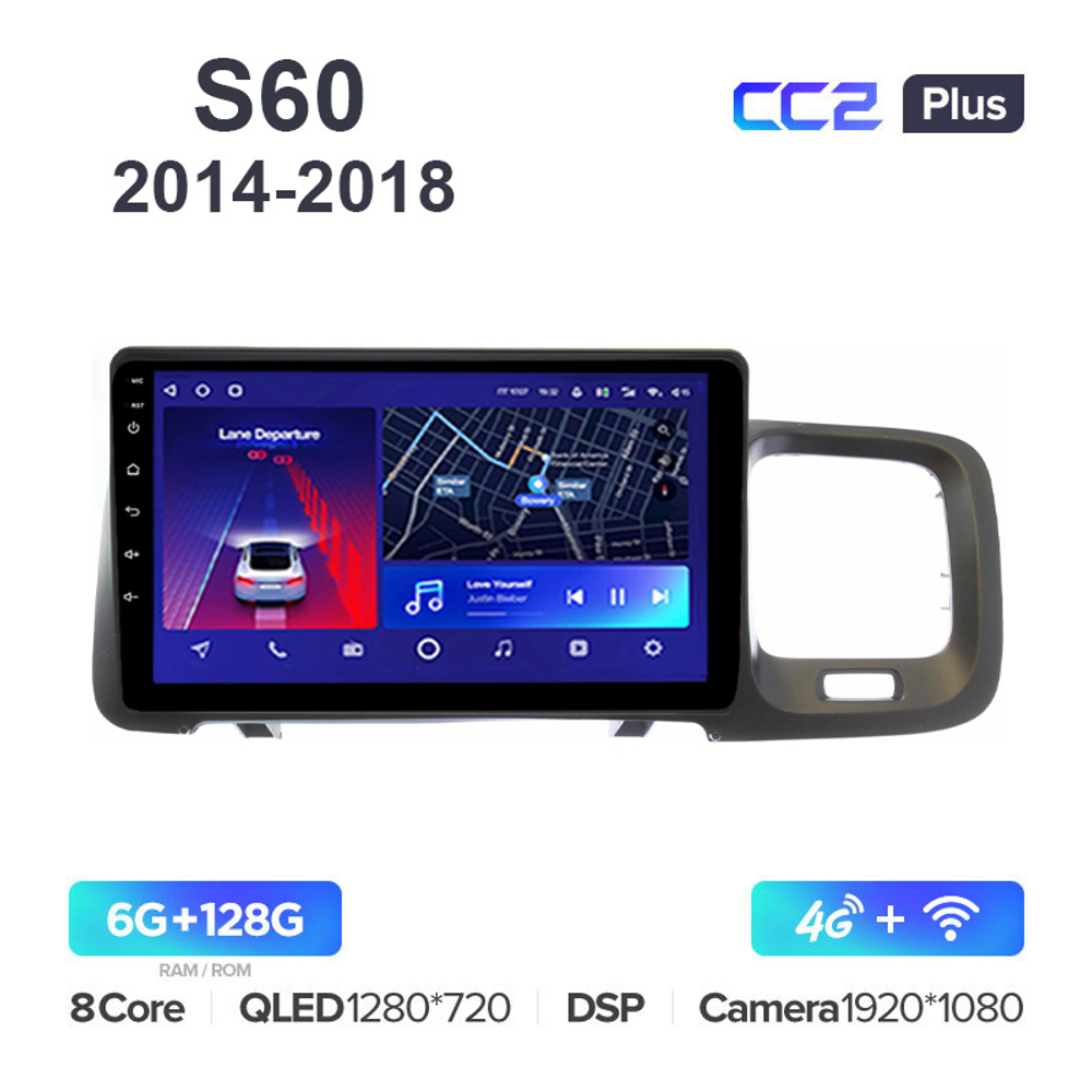 Teyes CC2 Plus 9"для Volvo S60 2014-2018