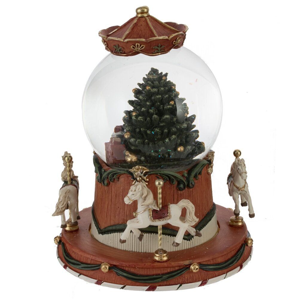 GAEM Фигурка декор в стекл шаре "Карусель" (движ, муз, подсвет, 3хААА, н/п), D 10 см, L14,5 W14,5 H18 см