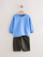 Толстовка и шорты в комплекте для мальчика Next E60-708, Синий, Темно-серый