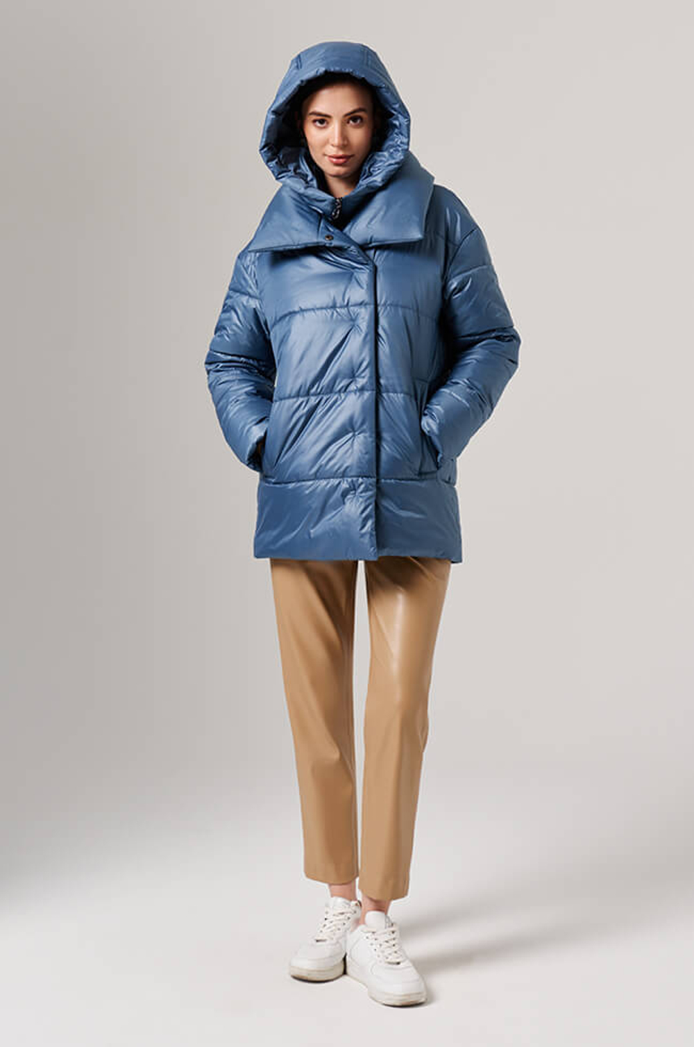 0110 Куртка женская (дымчато-голубой)