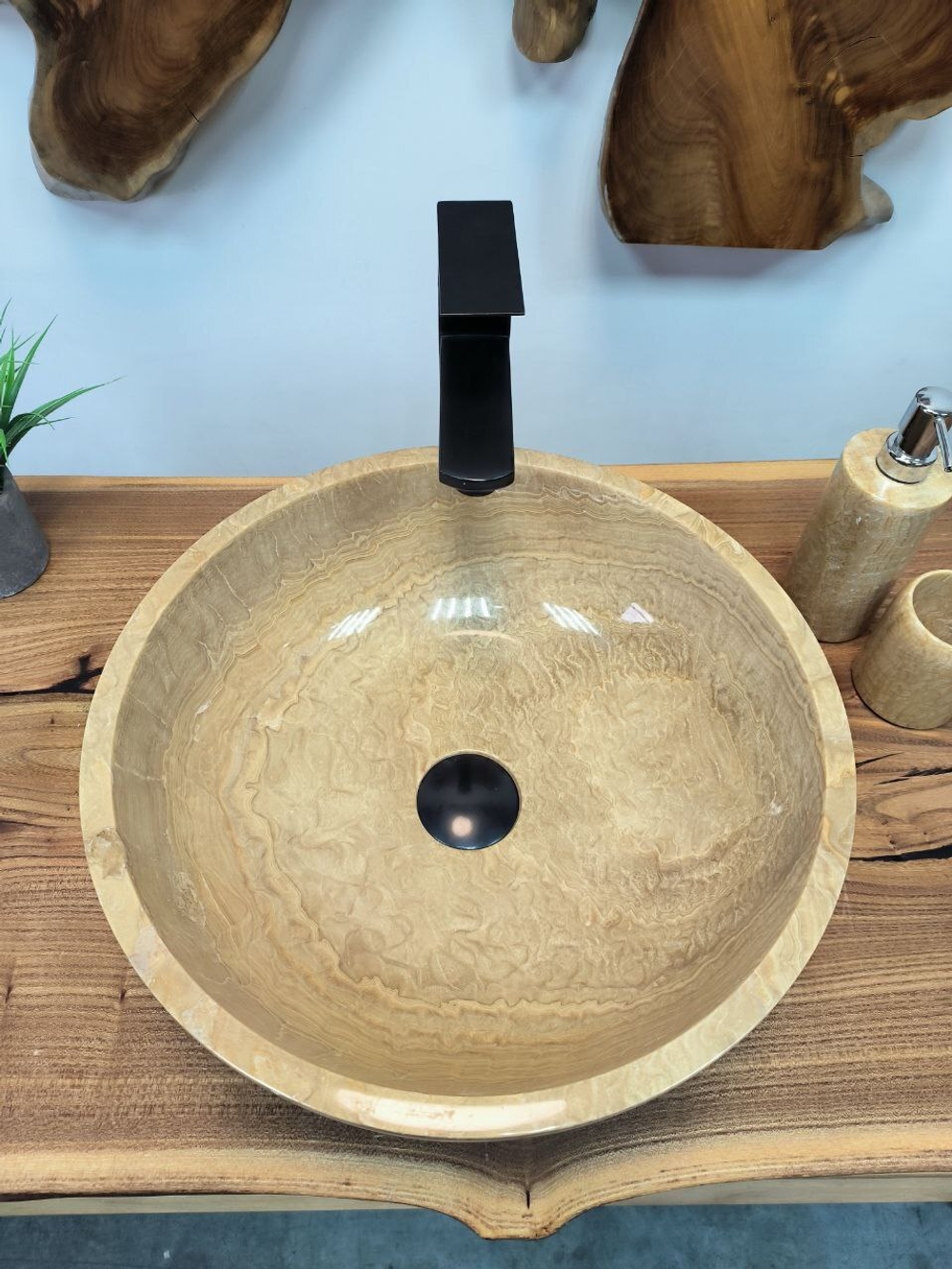 Раковина из оникса Bowl Sunset BO-65705 40*40*15 из натурального камня