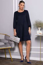 Платье бохо трикотажное Млада (темно-синее) П14411-8М LT Collection