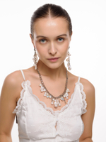 Колье "Pearl cluster" Silver