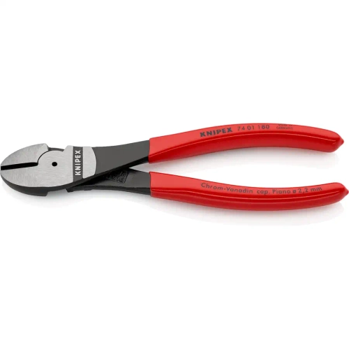 Кусачки боковые особой мощности черненые 180 мм Knipex 74 01 180 SB
