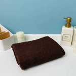 Полотенце махровое 50*90см «Vivien» цвет шоколад 10620 плотность 400гр/м2 с петелькой-подвесом