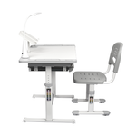 Комплект растущей детской мебели Fundesk Littonia парта + стул + выдвижной ящик + подставка + лампа