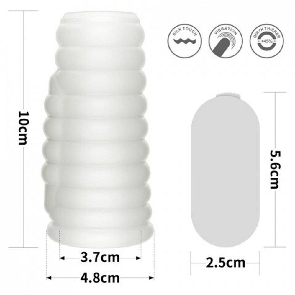 Насадка на пенис с вибрацией Wave Knights Ring  (10*3,7)