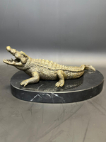 Бронзовая скульптура «Крокодил»
