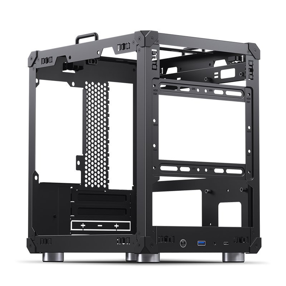 Корпус JONSBO C6 Handle, ITX, M-ATX, черный (без БП)