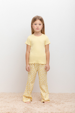 К 1633-1/желтое печенье,сакура пижама детская