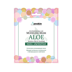 Маска альгинатная с экстрактом алоэ, успокаивающая Anskin Aloe Modeling Mask