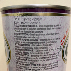 Виноградное масло Goccia D'oro 1л, ж/б Италия