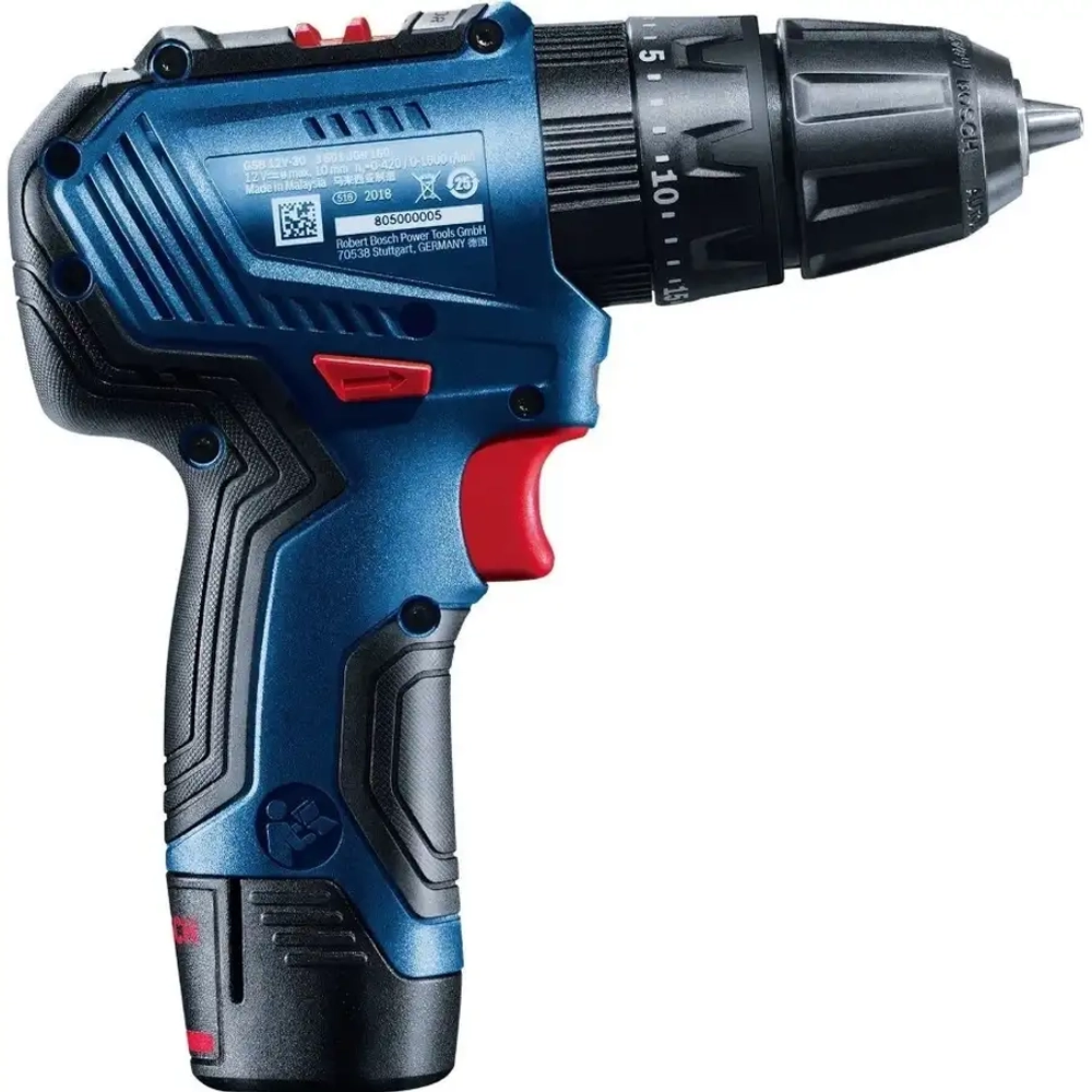 Аккумуляторная дрель-шуруповёрт GSB 12V-30 BOSCH 06019G9100