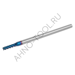 Фреза твердосплавная   4мм (L=75, l=15, хв=4) Z4 45° по закаленной стали BRHM-4EL-D4.0 HRC65 AHNO