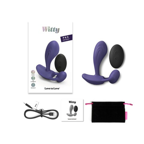 Универсальный вибратор Love to Love WITTY - MIDNIGHT INDIGO