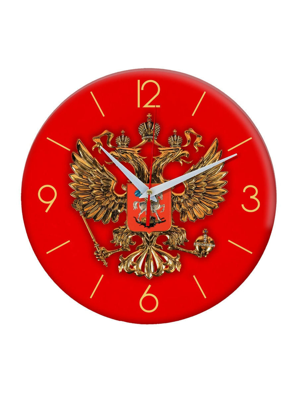 Часы настенные (красный / -)