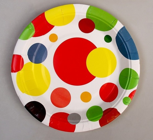 Тарелка бумажная «Яркий праздник», 18 см, набор 6 шт.