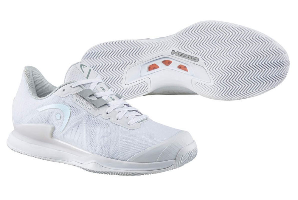 Женские Кроссовки теннисные Head Sprint Pro 3.5 Clay - white/iridescent