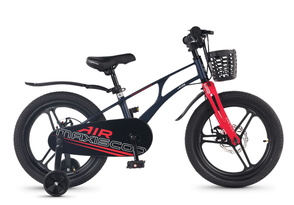 Велосипед 18'' Maxiscoo AIR PRO Черный Матовый (2026)
