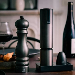 Штопор электрический и обрезатель фольги Peugeot Elis Touch темно-серый в подарочной упаковке