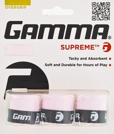 Намотки теннисные Gamma Supreme pink 3P