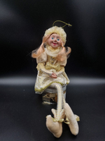 Эльф 60см в бежевом/золото ST24-4